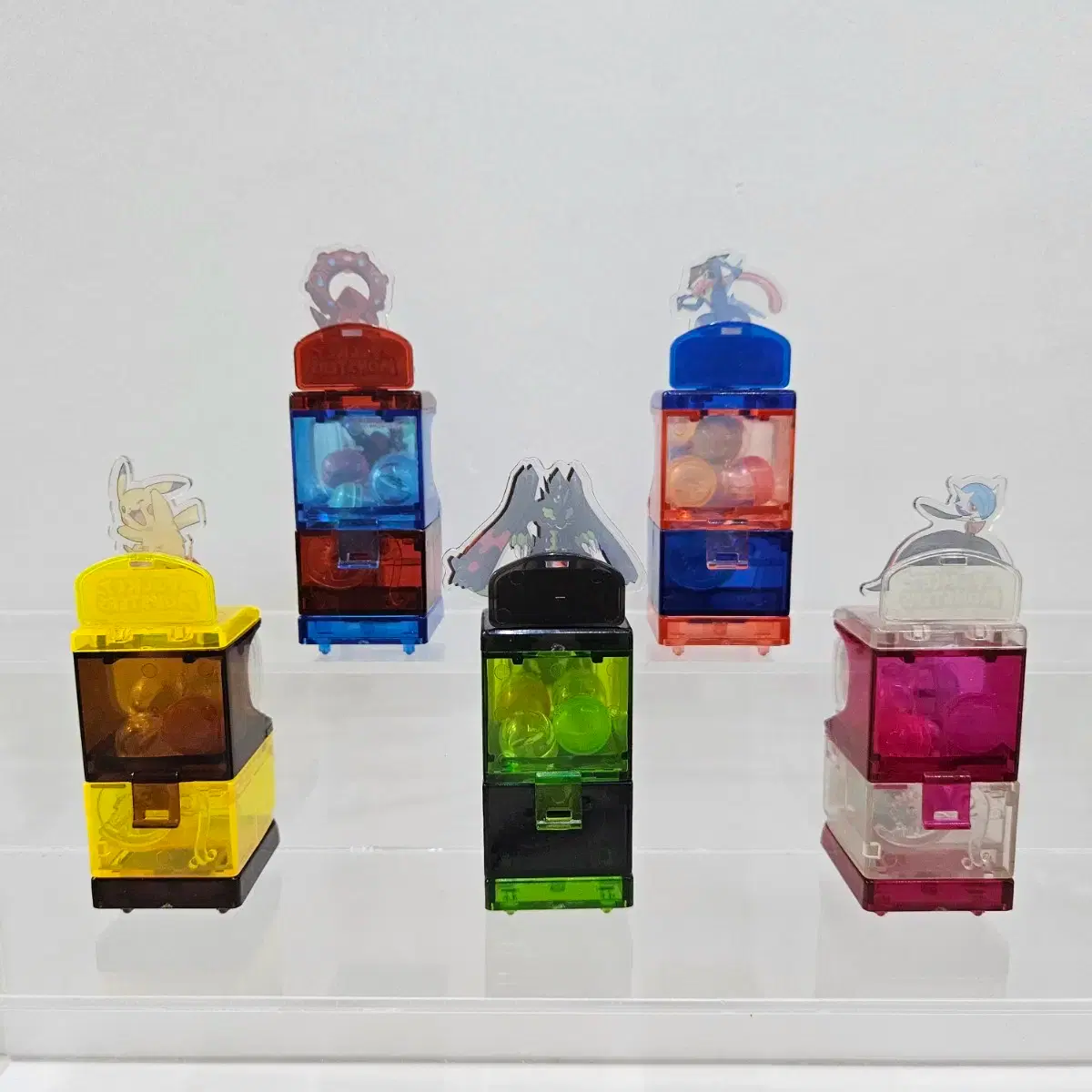 ポケモンサンXY&Zミニガチャマシン（組み立て完了) 5種セット